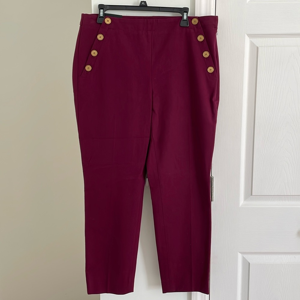 Burgundy dress pants